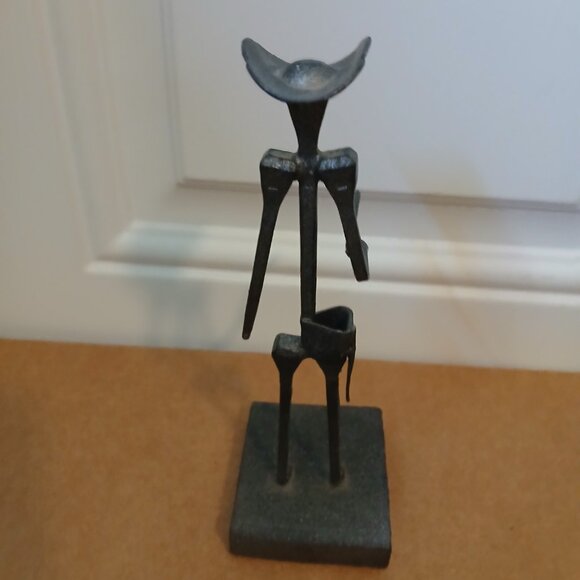 Vintage Brutalist / Folk Art Gunslinger Sculpture - Picture 4 of 6